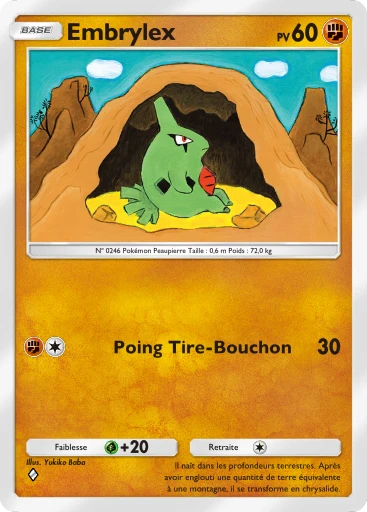 Carte Pokémon Embrylex de l'extension Lumière Triomphale