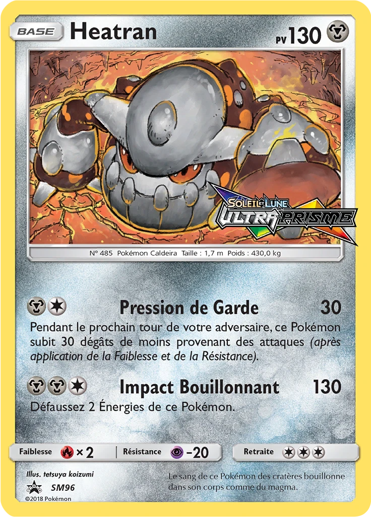 Carte Pokémon Heatran de l'extension Promo SM
