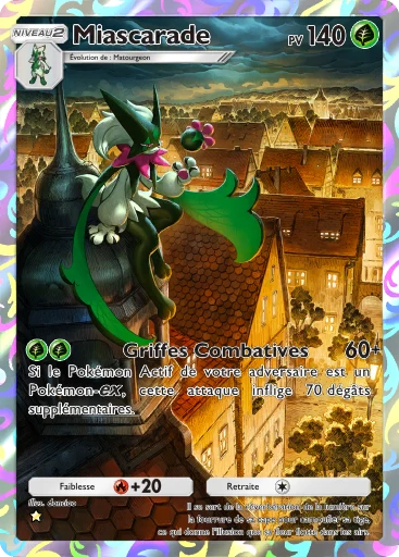 Carte Pokémon Miascarade de l'extension Réjouissances Rayonnantes