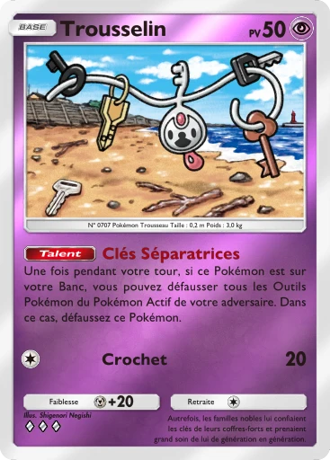 Carte Pokémon Trousselin de l'extension Booster de Luxe Méga