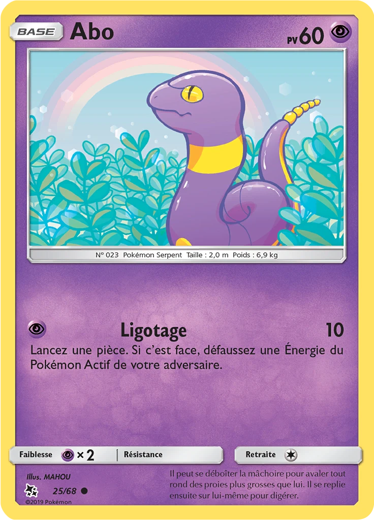 Carte Pokémon Abo de l'extension Destinées Occultes