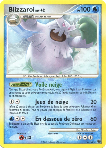 Carte Pokémon Blizzaroi de l'extension Tempête