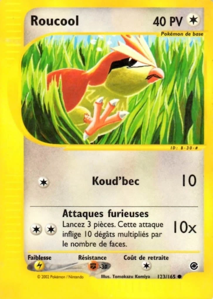 Carte Pokémon Roucool de l'extension Expedition