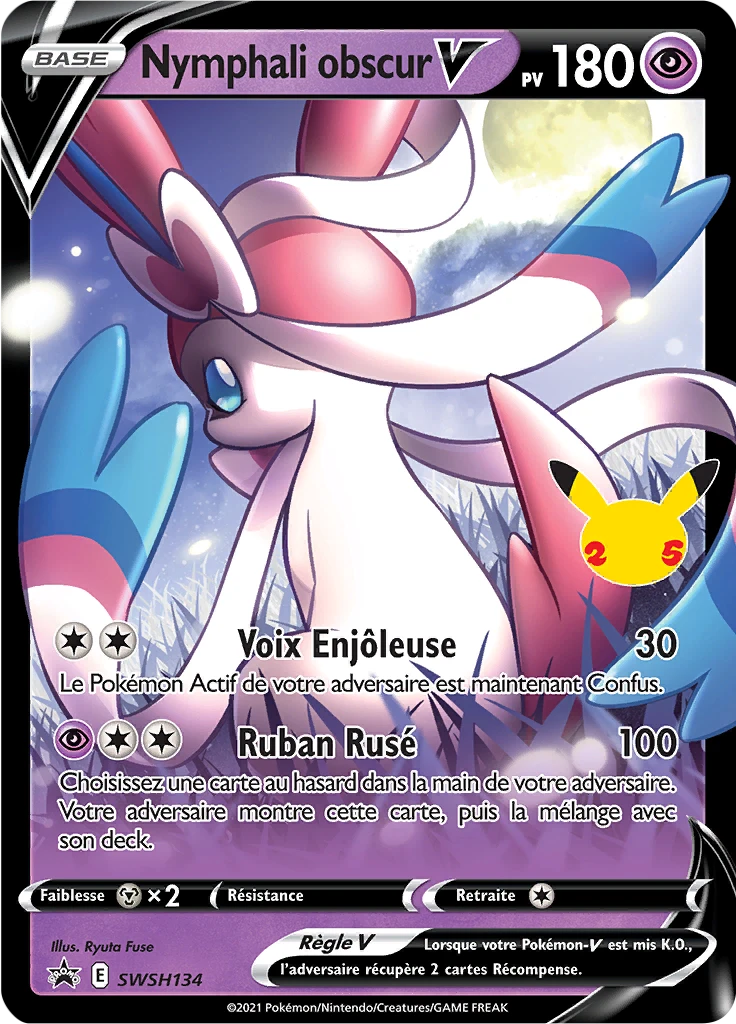 Carte Pokémon Nymphali obscur V de l'extension Promo SWSH