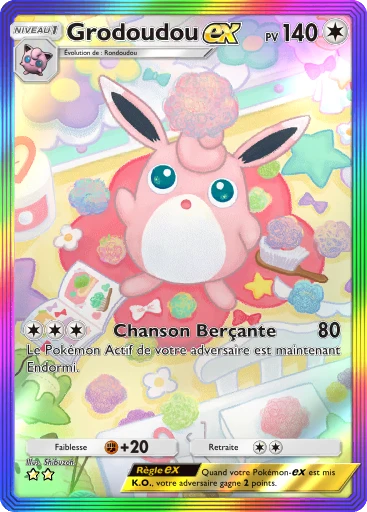Carte Pokémon Grodoudou-ex de l'extension Puissance Génétique