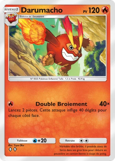 Carte Pokémon Darumacho de l'extension Aura Palpitante