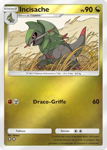 Carte Pokémon Incisache de l'extension Booster de Luxe Méga