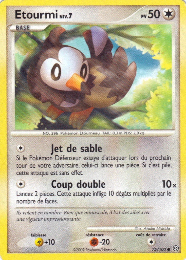Carte Pokémon Etourmi de l'extension Tempête