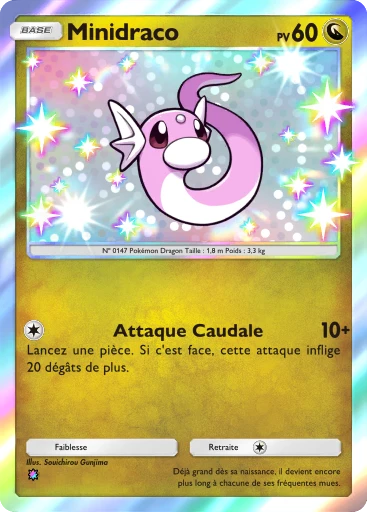 Carte Pokémon Minidraco de l'extension Méga-Rayonnement