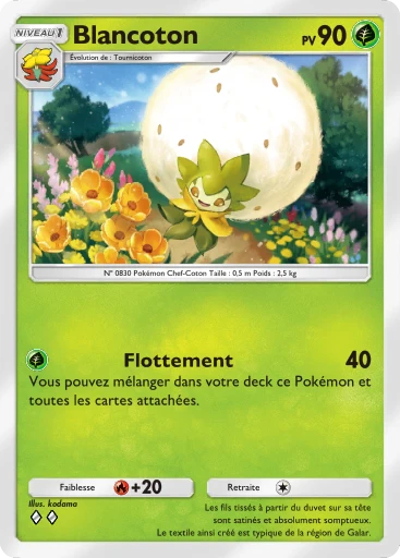 Carte Pokémon Blancoton de l'extension Parade Onirique