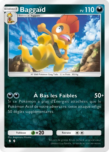 Carte Pokémon Baggaïd de l'extension Parade Onirique