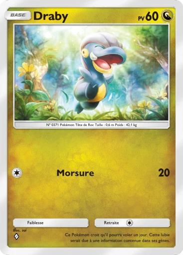 Carte Pokémon Draby de l'extension Parade Onirique