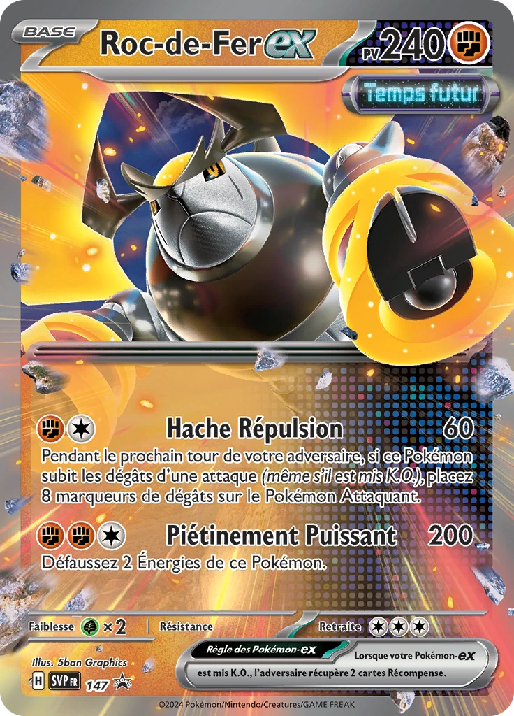 Carte Pokémon Roc-de-Fer-ex de l'extension SVP Black Star Promos