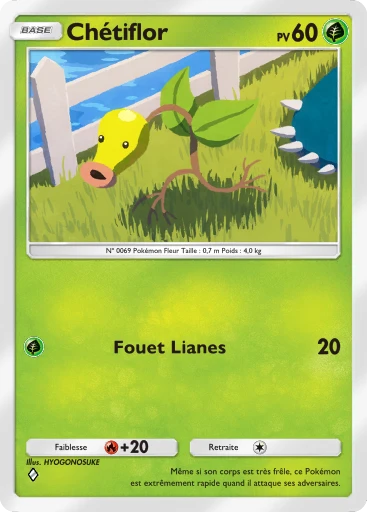 Carte Pokémon Chétiflor de l'extension Puissance Génétique