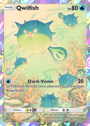 Carte Pokémon Qwilfish de l'extension Sagesse entre Ciel et Mer