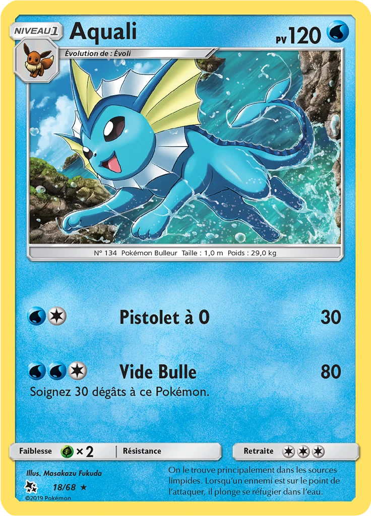 Carte Pokémon Aquali de l'extension Destinées Occultes