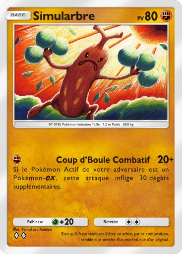 Carte Pokémon Simularbre de l'extension Booster de Luxe ex