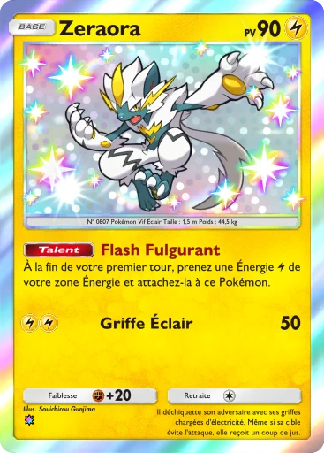 Carte Pokémon Zeraora de l'extension Méga-Ascension