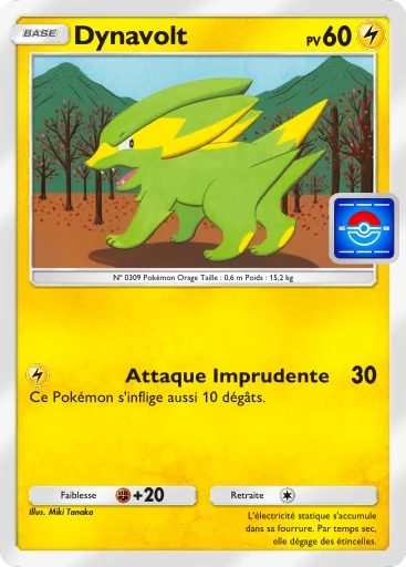 Carte Pokémon Dynavolt de l'extension Promo-B