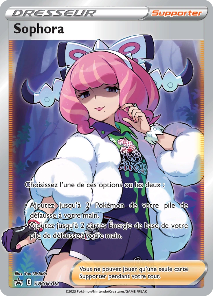 Carte Pokémon Sophora de l'extension Promo SWSH