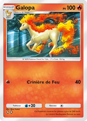 Carte Pokémon Galopa de l'extension Puissance Génétique