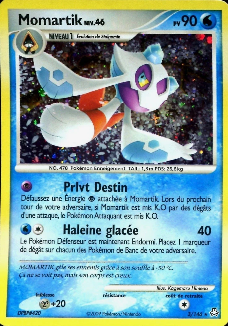 Carte Pokémon Momartik de l'extension Éveil des Légendes
