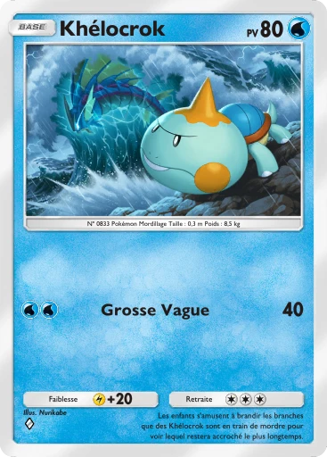 Carte Pokémon Khélocrok de l'extension Méga-Ascension