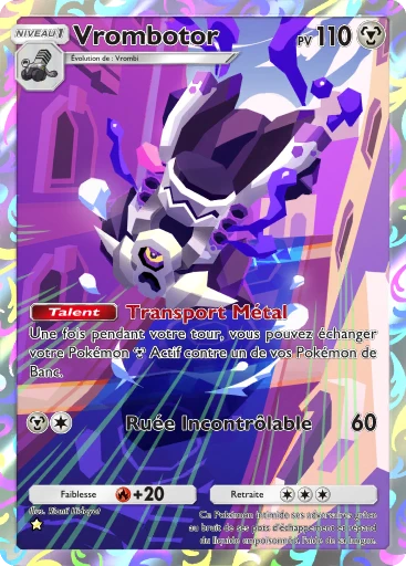 Carte Pokémon Vrombotor de l'extension Méga-Rayonnement