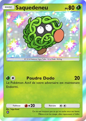 Carte Pokémon Saquedeneu de l'extension Parade Onirique
