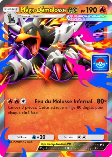 Carte Pokémon Méga-Démolosse-ex de l'extension Promo-B