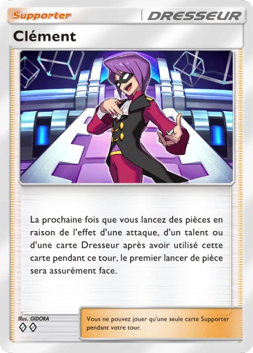 Carte Pokémon Clément de l'extension Sagesse entre Ciel et Mer