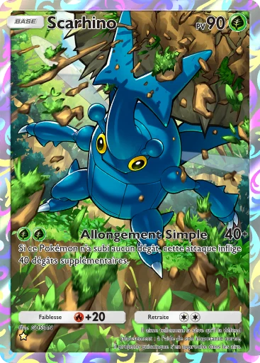 Carte Pokémon Scarhino de l'extension Sagesse entre Ciel et Mer