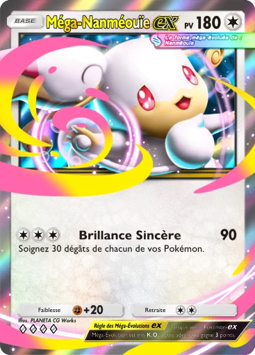Carte Pokémon Méga-Nanméouïe-ex de l'extension Aura Palpitante