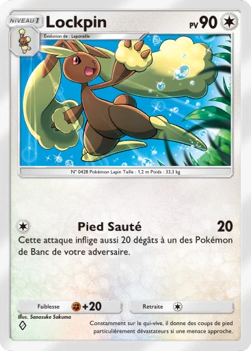 Carte Pokémon Lockpin de l'extension Choc Spatio-Temporel