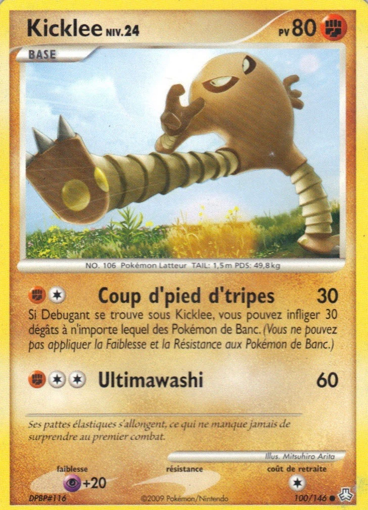 Carte Pokémon Kicklee de l'extension Éveil des Légendes