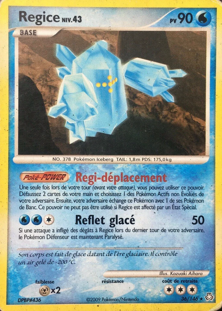 Carte Pokémon Regice de l'extension Éveil des Légendes