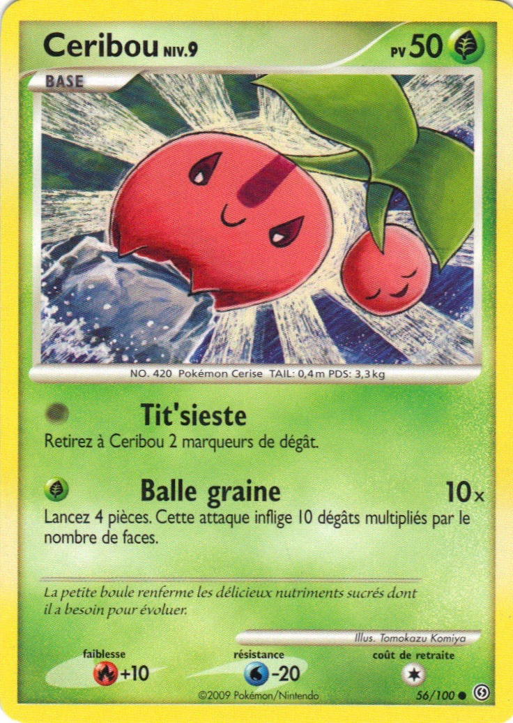 Carte Pokémon Ceribou de l'extension Tempête