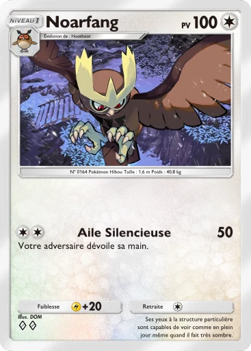Carte Pokémon Noarfang de l'extension Lumière Triomphale