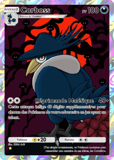 Carte Pokémon Corboss de l'extension Méga-Ascension