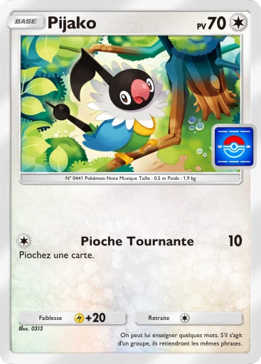Carte Pokémon Pijako de l'extension Promo-B