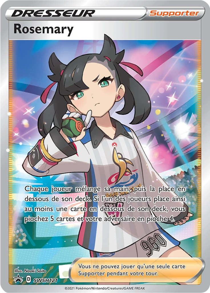Carte Pokémon Rosemary de l'extension Promo SWSH