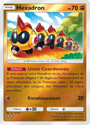Carte Pokémon Hexadron de l'extension Booster de Luxe Méga
