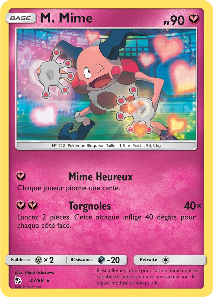 Carte Pokémon M. Mime de l'extension Destinées Occultes