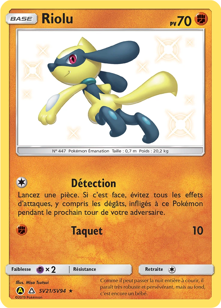 Carte Pokémon Riolu de l'extension Destinées Occultes