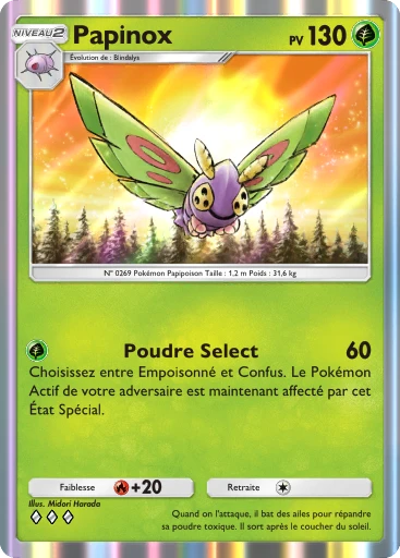 Carte Pokémon Papinox de l'extension Méga-Ascension