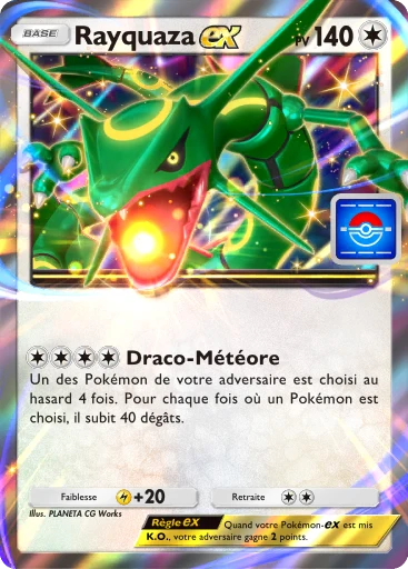 Carte Pokémon Rayquaza-ex de l'extension Promo-A