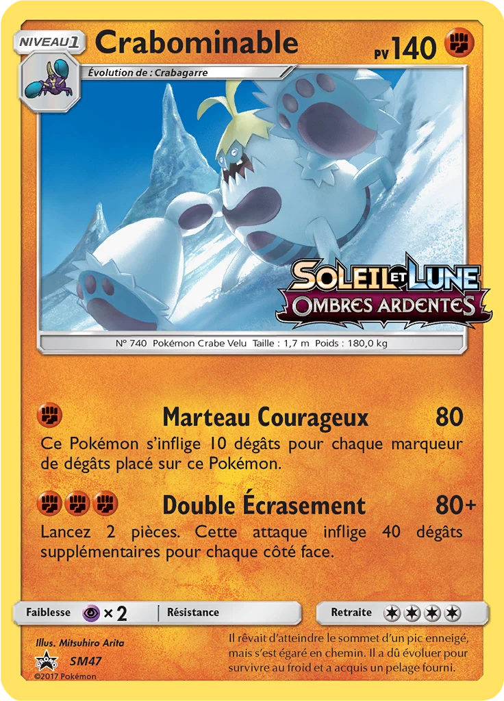 Carte Pokémon Crabominable de l'extension Promo SM