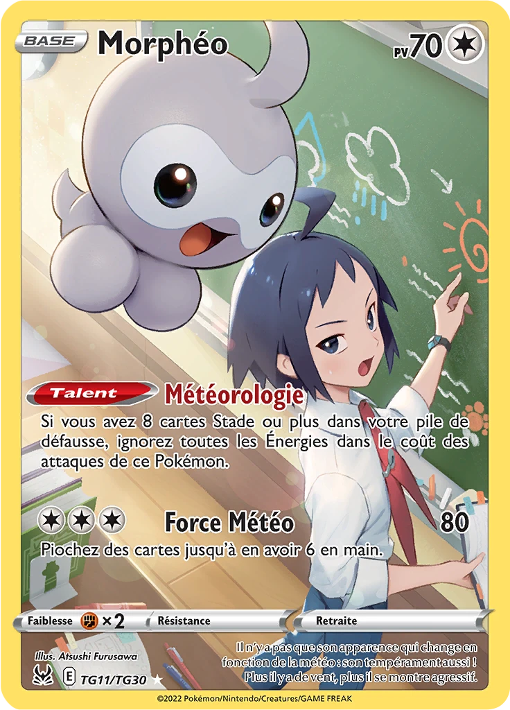 Carte Pokémon Morphéo de l'extension Origine Perdue