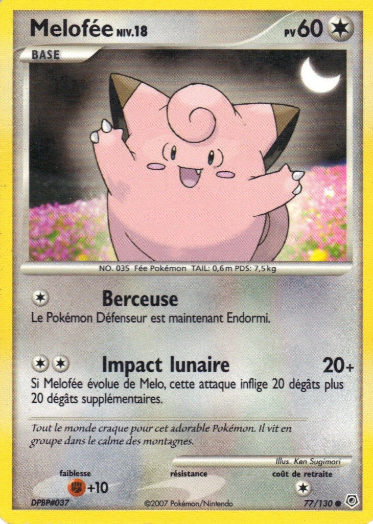 Carte Pokémon Mélofée de l'extension Diamant & Perle