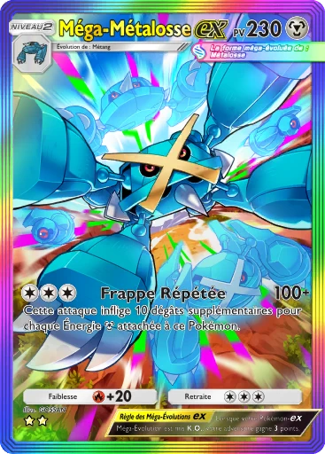 Carte Pokémon Méga-Métalosse-ex de l'extension Domination Céleste